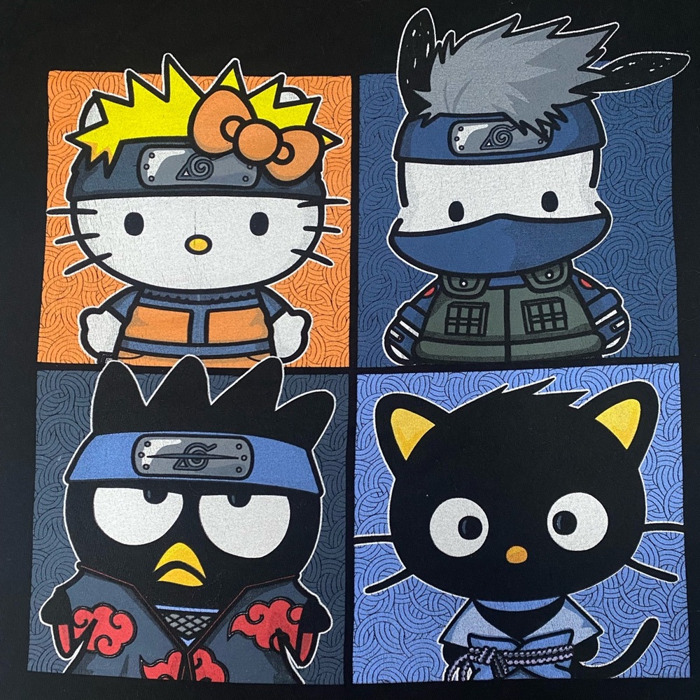 Naruto x Hello Kitty shirt